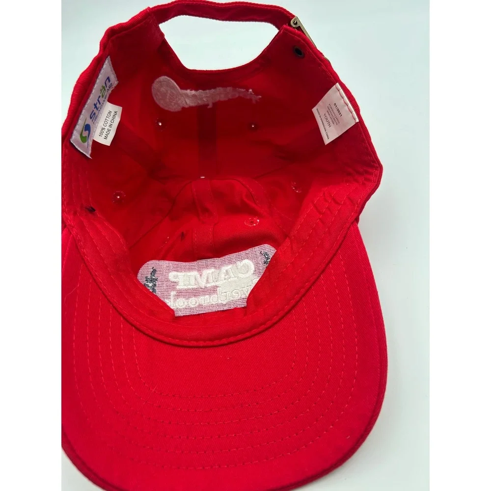 Everbrook Academy Camp Everbrook Red Embroidered Baseball Cap Hat  Adjustable